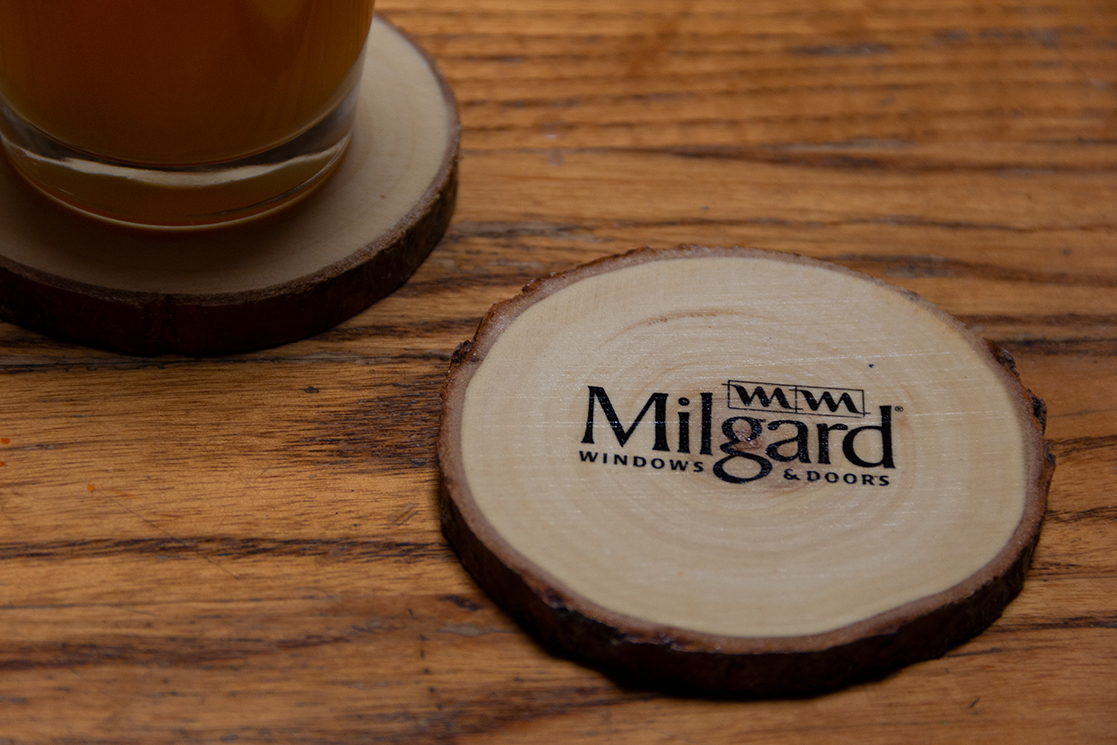 Milgard - Rough Wood Coaster