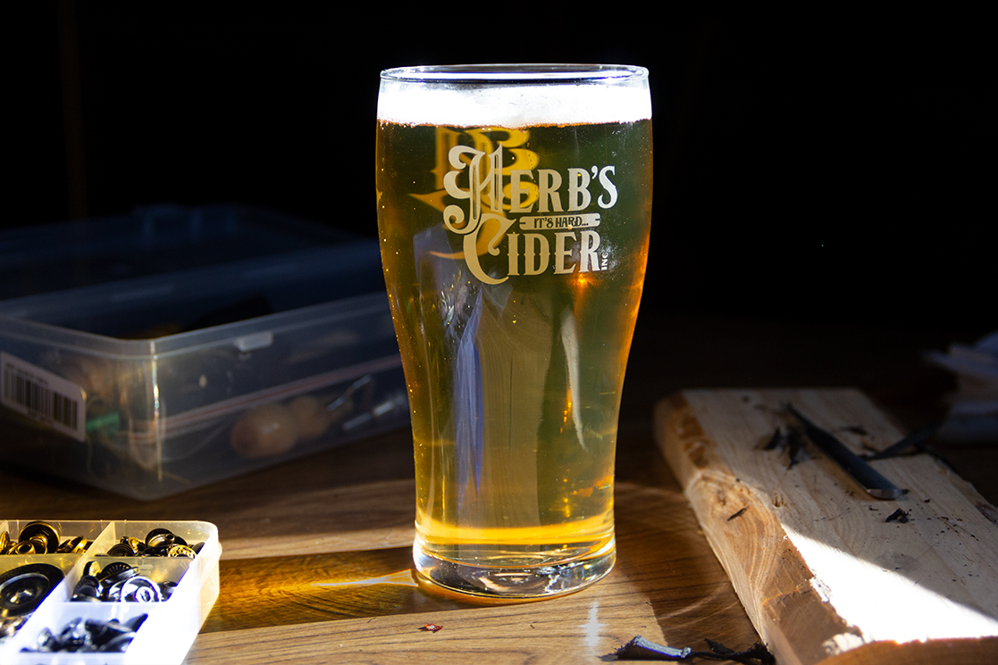 Herb's Cider - Pint Glass
